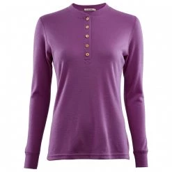 Aclima - Women's Warmwool Granddad Shirt - Pull en laine mérinos -Sous-vêtements mérinos Soldes aclima womens warmwool granddad shirt pull en laine merinos 2