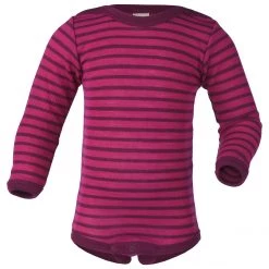 Engel - Baby Body L/S mit Druckknöpfen geringelt -Sous-vêtements mérinos Soldes engel baby body l s mit druckknoepfen geringelt 2