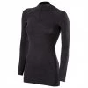 Falke - Women's Wool-Tech Zip Shirt - Sous-vêtement mérinos -Sous-vêtements mérinos Soldes falke womens wool tech zip shirt sous vetement merinos