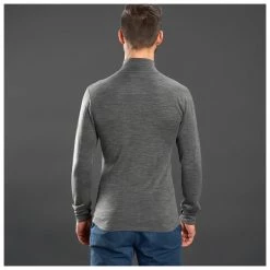 GripGrab - Merino Bamboo Half Zip Long Sleeve Base Layer - Sous-vêtement mérinos -Sous-vêtements mérinos Soldes gripgrab merino bamboo half zip long sleeve base layer sous vetement merinos detail 3