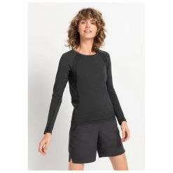 Hessnatur - Women's Struktur-Funktionsshirt Merino & Seide - Sous-vêtement mérinos -Sous-vêtements mérinos Soldes hessnatur womens struktur funktionsshirt merino seide sous vetement merinos detail 5