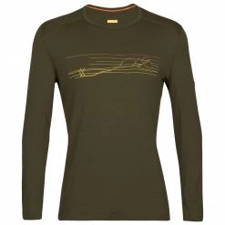 Icebreaker - 200 Oasis L/S Crewe Ski Stripes - Sous-vêtement mérinos