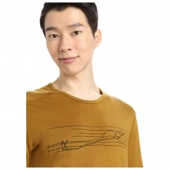 Icebreaker - 200 Oasis L/S Crewe Ski Stripes - Sous-vêtement mérinos -Sous-vêtements mérinos Soldes icebreaker 200 oasis l s crewe ski stripes sous vetement merinos detail 5