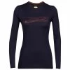 Icebreaker - Women's 200 Oasis L/S Crewe Ski Stripes - Sous-vêtement mérinos -Sous-vêtements mérinos Soldes icebreaker womens 200 oasis l s crewe ski stripes sous vetement merinos