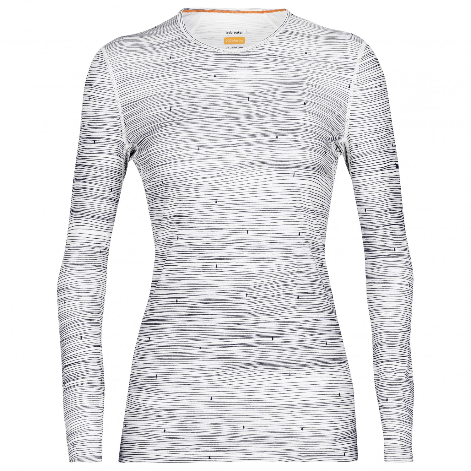 Icebreaker - Women's 200 Oasis L/S Crewe Ski Tracks - Sous-vêtement mérinos 8 Icebreaker - Women's 200 Oasis L/S Crewe Ski Tracks - Sous-vêtement mérinos – Image 6