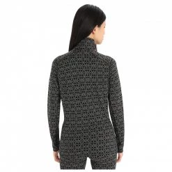 Icebreaker - Women's 250 Vertex L/S Half Zip Alpine Geo - Sous-vêtement mérinos -Sous-vêtements mérinos Soldes icebreaker womens 250 vertex l s half zip alpine geo sous vetement merinos detail 3