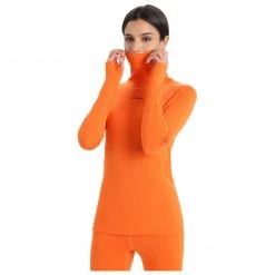 Icebreaker - Women's Merino L/S Roll Neck - Sous-vêtement mérinos 10 Icebreaker - Women's Merino L/S Roll Neck - Sous-vêtement mérinos -Sous-vêtements mérinos Soldes icebreaker womens merino l s roll neck sous vetement merinos detail 3