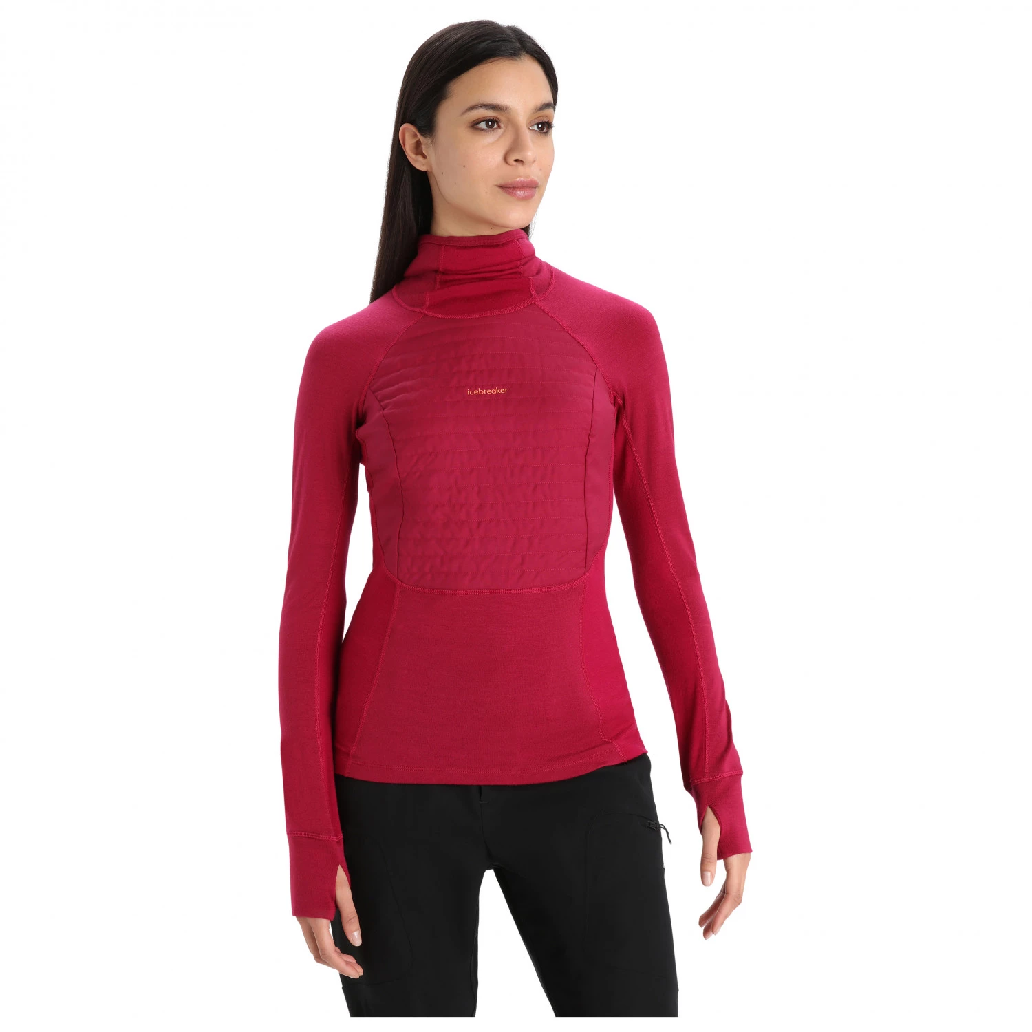 Icebreaker - Women's Zoneknit Insulated L/S Hoodie - Sous-vêtement mérinos 4 Icebreaker - Women's Zoneknit Insulated L/S Hoodie - Sous-vêtement mérinos – Image 2