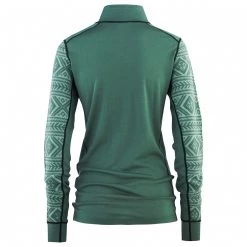 Sous-vêtements mérinos Soldes -Sous-vêtements mérinos Soldes kari traa womens floke half zip sous vetement merinos detail 2