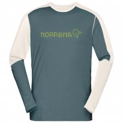 Norrøna - Falketind Equaliser Merino Round Neck - T-shirt en laine mérinos -Sous-vêtements mérinos Soldes norroena falketind equaliser merino round neck t shirt en laine merinos 1