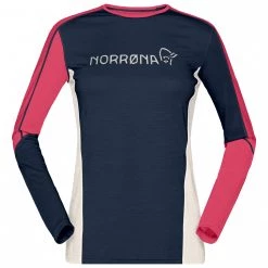 Norrøna - Women's Falketind Equaliser Merino Round Neck - T-shirt en laine mérinos -Sous-vêtements mérinos Soldes norroena womens falketind equaliser merino round neck t shirt en laine merinos 2