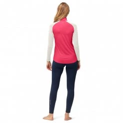 Norrøna - Women's Norrøna pureUll Zip Neck - Pull en laine mérinos -Sous-vêtements mérinos Soldes norroena womens norroena pureull zip neck pull en laine merinos detail 4