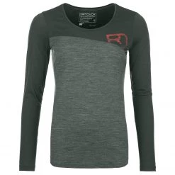 Ortovox - Women's 150 Cool Logo L/S - Haut manches longues en mérinos -Sous-vêtements mérinos Soldes ortovox womens 150 cool logo l s haut manches longues en merinos 1