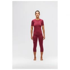Salewa - Women's Cristallo Warm AMR Tee - Sous-vêtement mérinos -Sous-vêtements mérinos Soldes salewa womens cristallo warm amr tee sous vetement merinos detail 2