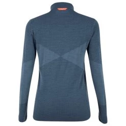 Salewa - Women's Zebru Medium Warm AMR Half Zip Tee - Sous-vêtement mérinos -Sous-vêtements mérinos Soldes salewa womens zebru medium warm amr half zip tee sous vetement merinos detail 3