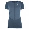 Salewa - Women's Zebru Responsive S/S Tee - Sous-vêtement mérinos -Sous-vêtements mérinos Soldes salewa womens zebru responsive s s tee sous vetement merinos