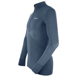 Salewa - Zebru Med Warm AMR Half Zip Tee - Sous-vêtement mérinos -Sous-vêtements mérinos Soldes salewa zebru med warm amr half zip tee sous vetement merinos detail 3