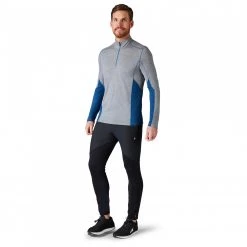 Smartwool - Merino Sport 150 Long Sleeve 1/4 Zip - Sous-vêtement mérinos -Sous-vêtements mérinos Soldes smartwool merino sport 150 long sleeve 1 4 zip sous vetement merinos detail 2