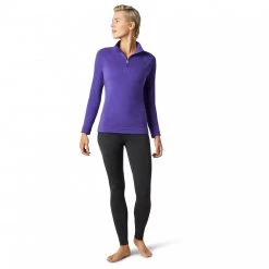 Smartwool - Women's Merino 250 Baselayer 1/4 Zip Boxed - Sous-vêtement mérinos -Sous-vêtements mérinos Soldes smartwool womens merino 250 baselayer 1 4 zip boxed sous vetement merinos detail 2