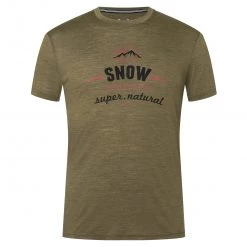 Super.natural - Pray for Snow Tee - T-shirt en laine mérinos -Sous-vêtements mérinos Soldes supernatural pray for snow tee t shirt en laine merinos 2