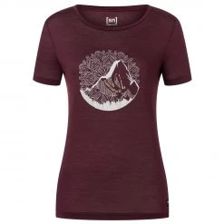 Super.natural - Women's Mountain Mandala Tee - T-shirt en laine mérinos -Sous-vêtements mérinos Soldes supernatural womens mountain mandala tee t shirt en laine merinos 2