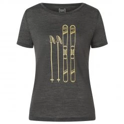 Super.natural - Women's Skiing Tee - T-shirt en laine mérinos -Sous-vêtements mérinos Soldes supernatural womens skiing tee t shirt en laine merinos 1
