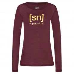 Super.natural - Women's The Essential Logo L/S - Haut à manches longues 12 Super.natural - Women's The Essential Logo L/S - Haut à manches longues -Sous-vêtements mérinos Soldes supernatural womens the essential logo l s haut a manches longues 3