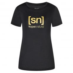 Super.natural - Women's The Essential Logo Tee - T-shirt en laine mérinos